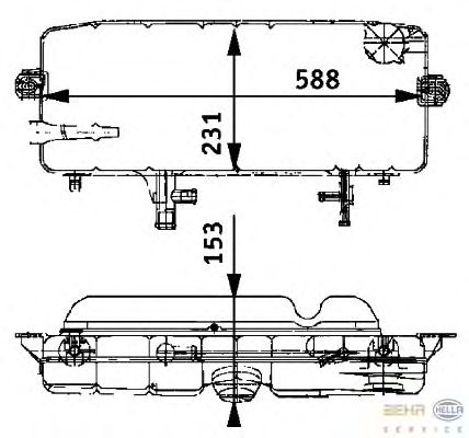 Расширительный бачок HELLA 8MA 376 705-301