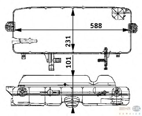 Расширительный бачок HELLA 8MA 376 705-311