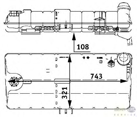 Расширительный бачок HELLA 8MA 376 705-331