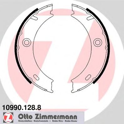 Тормозные колодки ручника ZIMMERMANN 10990.128.8