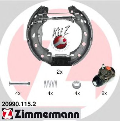 Тормозные колодки ZIMMERMANN 20990.115.2