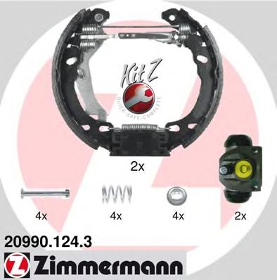 Тормозные колодки ZIMMERMANN 20990.124.3