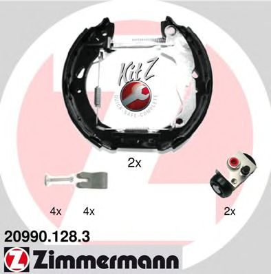 Тормозные колодки ZIMMERMANN 20990.128.3