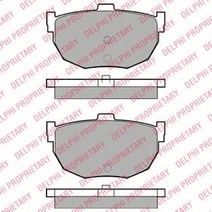 Тормозные колодки DELPHI LP1072
