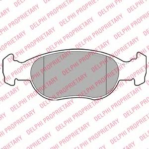 Тормозные колодки DELPHI LP1385