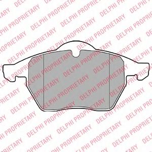 Тормозные колодки DELPHI LP1407