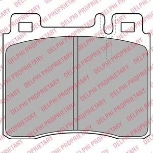 Тормозные колодки DELPHI LP1538