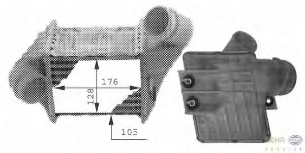 Интеркулер HELLA 8ML 376 723-161