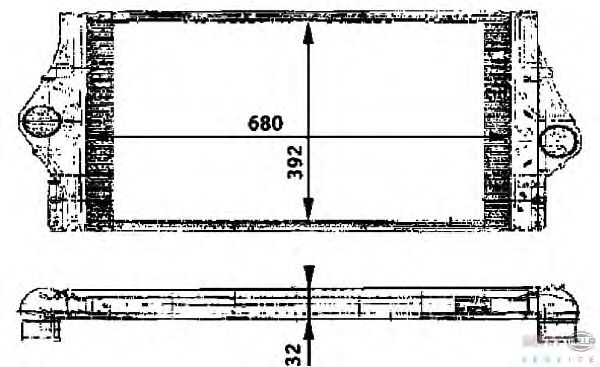 Интеркулер HELLA 8ML 376 723-211