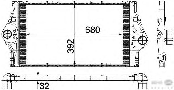 Интеркулер HELLA 8ML 376 723-221