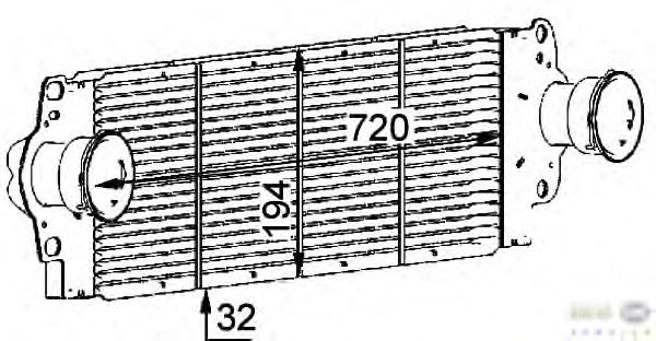 Интеркулер HELLA 8ML 376 723-511