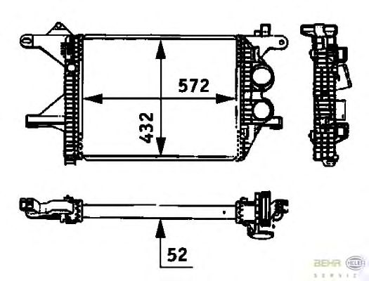 Интеркулер HELLA 8ML 376 723-781