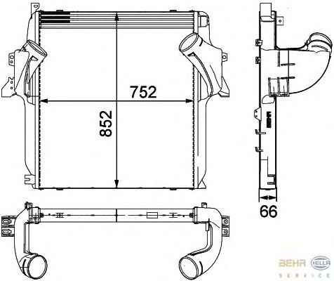 Интеркулер HELLA 8ML 376 724-061