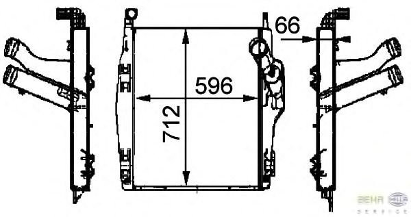 Интеркулер HELLA 8ML 376 724-091