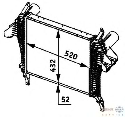 Интеркулер HELLA 8ML 376 724-231