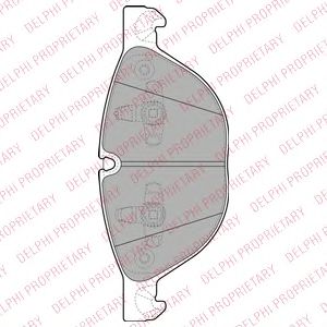 Тормозные колодки DELPHI LP2091