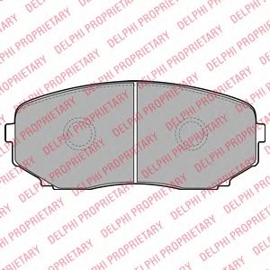Тормозные колодки DELPHI LP2098
