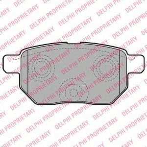 Тормозные колодки DELPHI LP2105