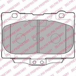 Тормозные колодки DELPHI LP2155