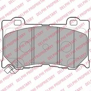 Тормозные колодки DELPHI LP2156
