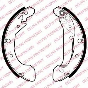 Тормозные колодки DELPHI LS2004