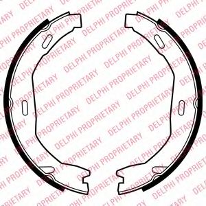Тормозные колодки ручника DELPHI LS2006