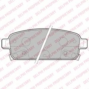 Тормозные колодки DELPHI LP2167