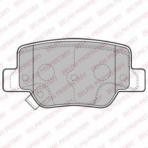 Тормозные колодки DELPHI LP2193