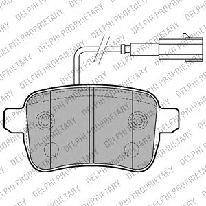 Гальмівні колодки DELPHI LP2222