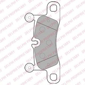 Тормозные колодки DELPHI LP2233