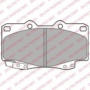 Тормозные колодки DELPHI LP2242