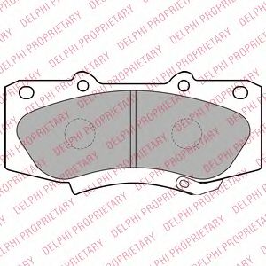 Тормозные колодки DELPHI LP2244