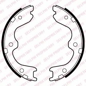Тормозные колодки ручника DELPHI LS2029
