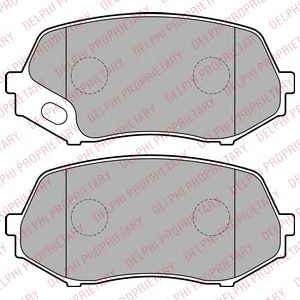 Тормозные колодки DELPHI LP2208