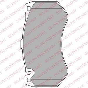 Гальмівні колодки DELPHI LP2290