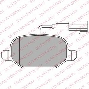 Тормозные колодки DELPHI LP2300