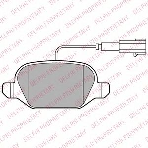 Тормозные колодки DELPHI LP2302