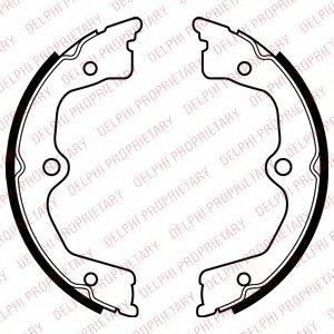 Тормозные колодки ручника DELPHI LS2033