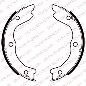 Тормозные колодки ручника DELPHI LS2038