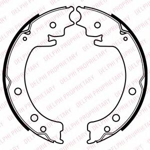 Тормозные колодки ручника DELPHI LS2058