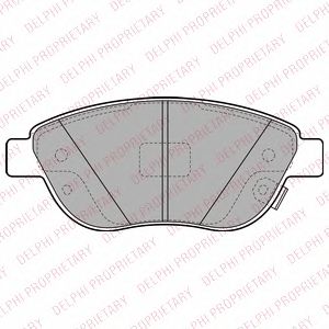 Тормозные колодки DELPHI LP2476