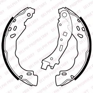 Тормозные колодки DELPHI LS2065