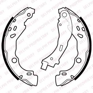 Тормозные колодки DELPHI LS2066