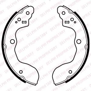 Тормозные колодки DELPHI LS2071