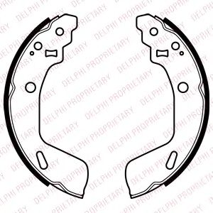 Тормозные колодки DELPHI LS2073