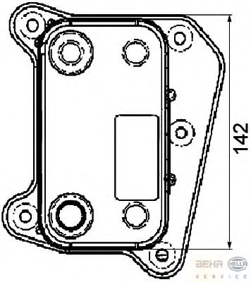 Масляный радиатор HELLA 8MO 376 726-091