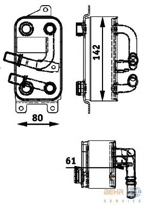 Масляный радиатор HELLA 8MO 376 726-191