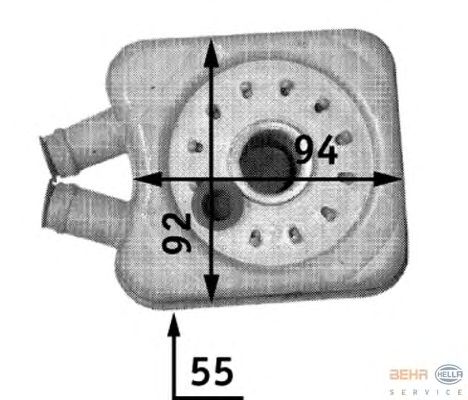 Масляний радіатор HELLA 8MO 376 726-221