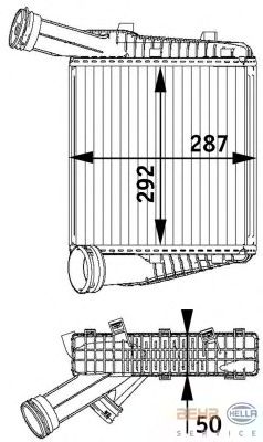 Интеркулер HELLA 8ML 376 729-571