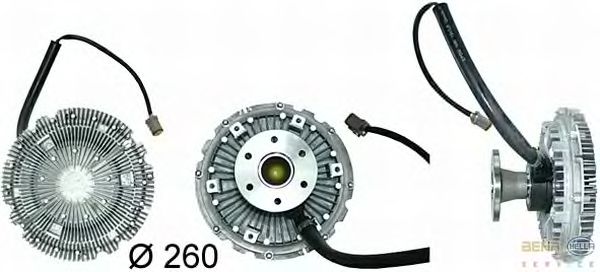 Вязкостная муфта вентилятора охлаждения HELLA 8MV 376 730-111